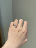 2 Carat Brilliant Elongated Oval Cut Moissanite Hidden Solitaire Engagement Ring