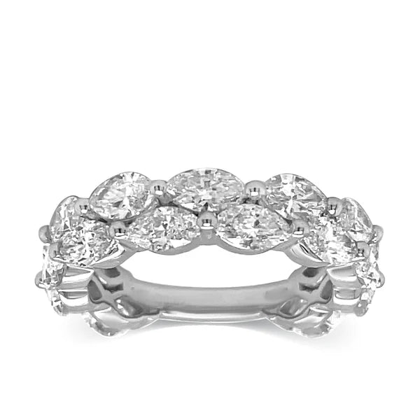 Solid Gold Lab Grown Diamond Double Band Ring