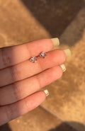 Solid Gold Diamond Earrings