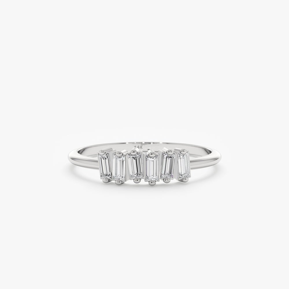 18K Solid Gold April Birthstone Diamond Cluster Ring