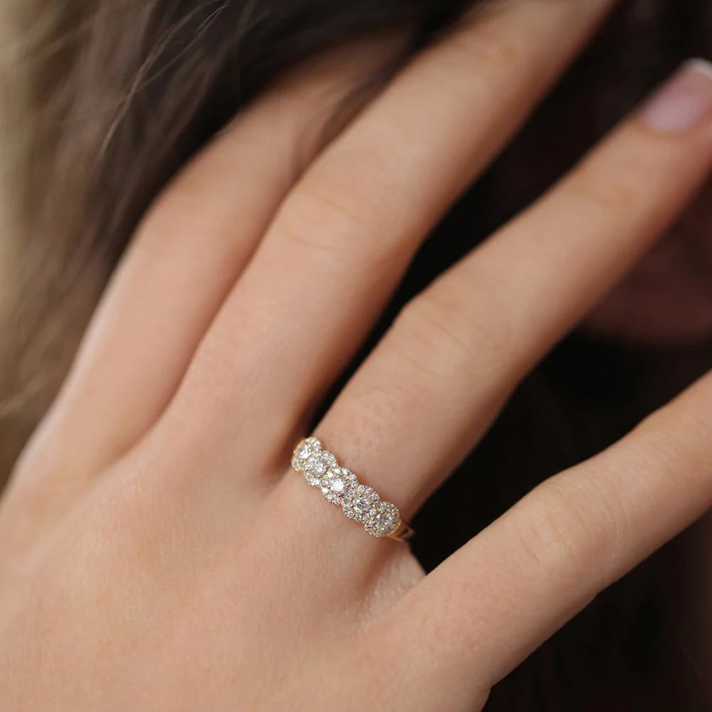 14K Solid Gold 0.52 CT Lab Grown Diamond Ring