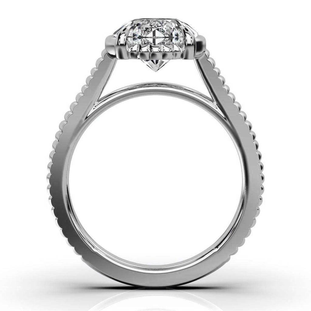 Solid Gold 2Ct Solitaire Engagement Ring
