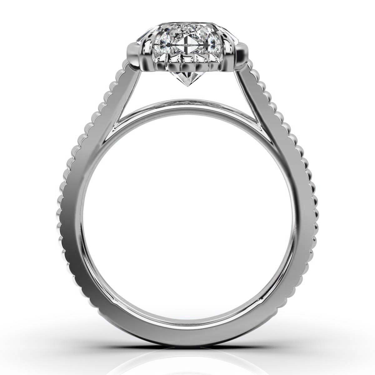Solid Gold 2Ct Solitaire Engagement Ring