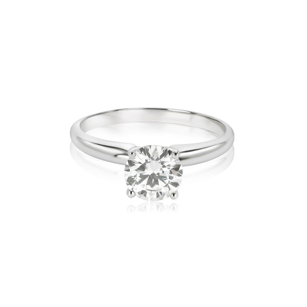 18K Solid Gold 1.00 CT Lab Grown Diamond Ring