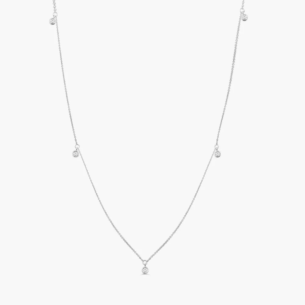 5 Moissanite Dangle Necklace, photo 8
