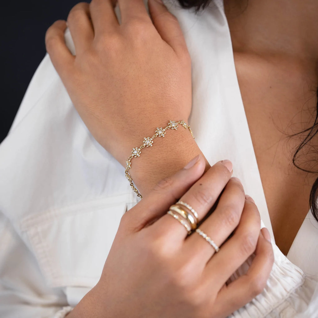 Solid Gold Grand Diamond Edison Bracelet