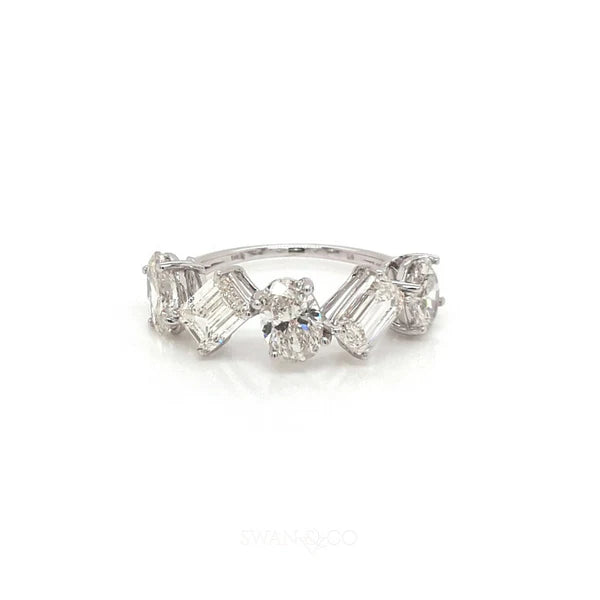 Solid Gold 5 Stone Lab Grown Diamond Ring