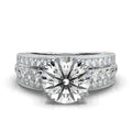 18K Solid Gold 3 CT Lab Grown Diamond Ring