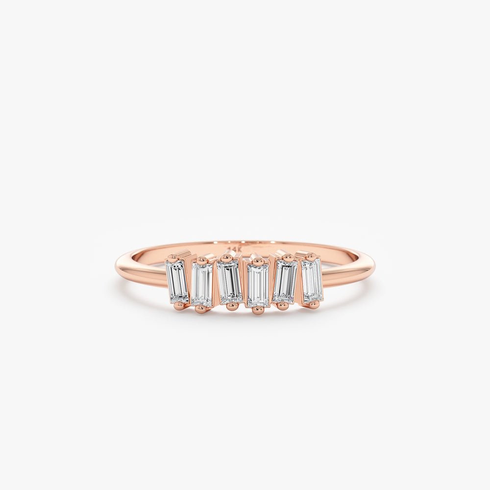 18K Solid Gold April Birthstone Diamond Cluster Ring