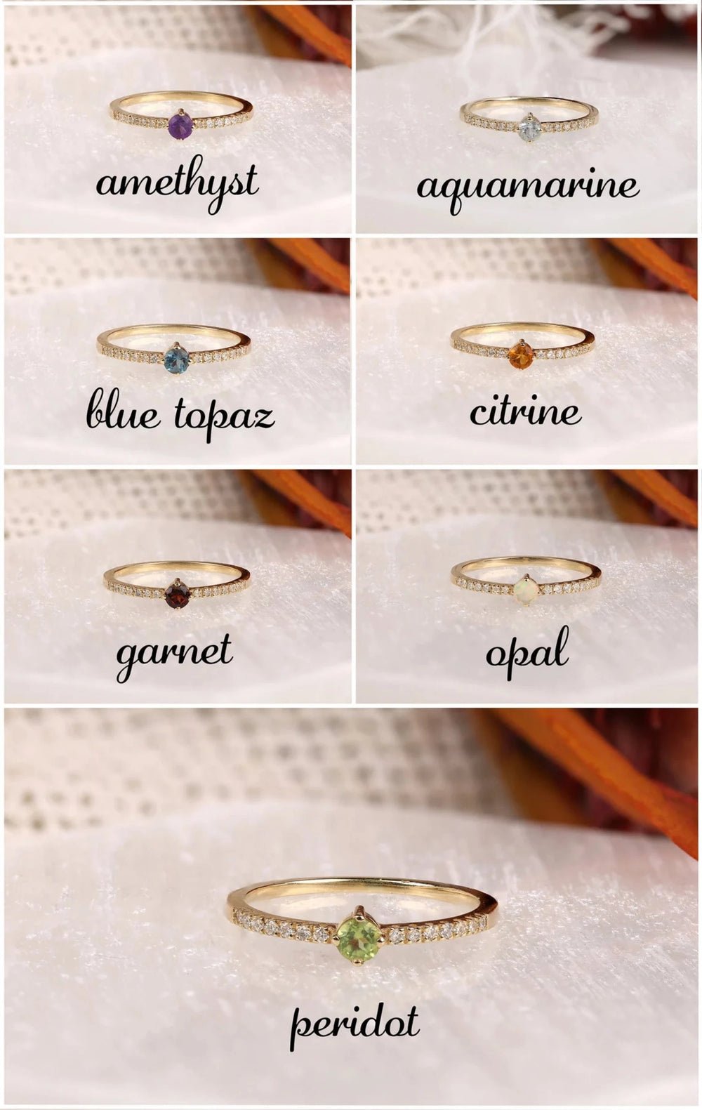 Solid Gold Citrine and Diamond Engagement Ring (D9C5BA)