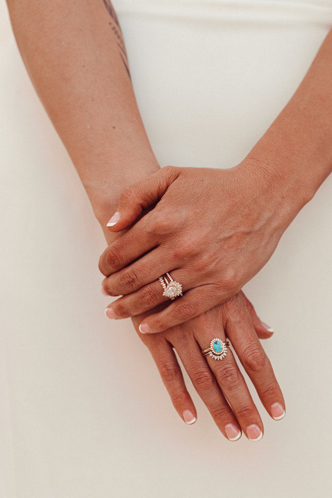Solid Gold Lab-Grown Diamond Pear Ring (0B1821)