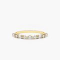 Marquise and Round Moissanite Ring, photo 1
