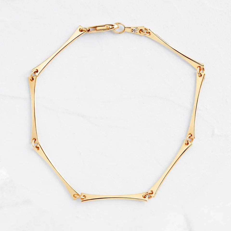 Solid Gold Astride Bracelet