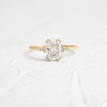 Solid Gold Radiant Cut Lab-Grown Diamond Ring
