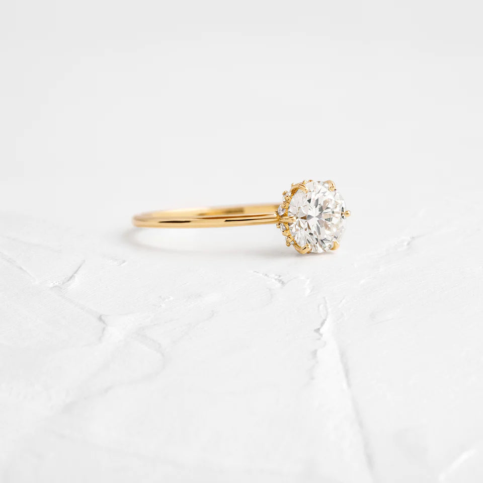 2ct Round Cut Moissanite Engagement Ring, photo 9