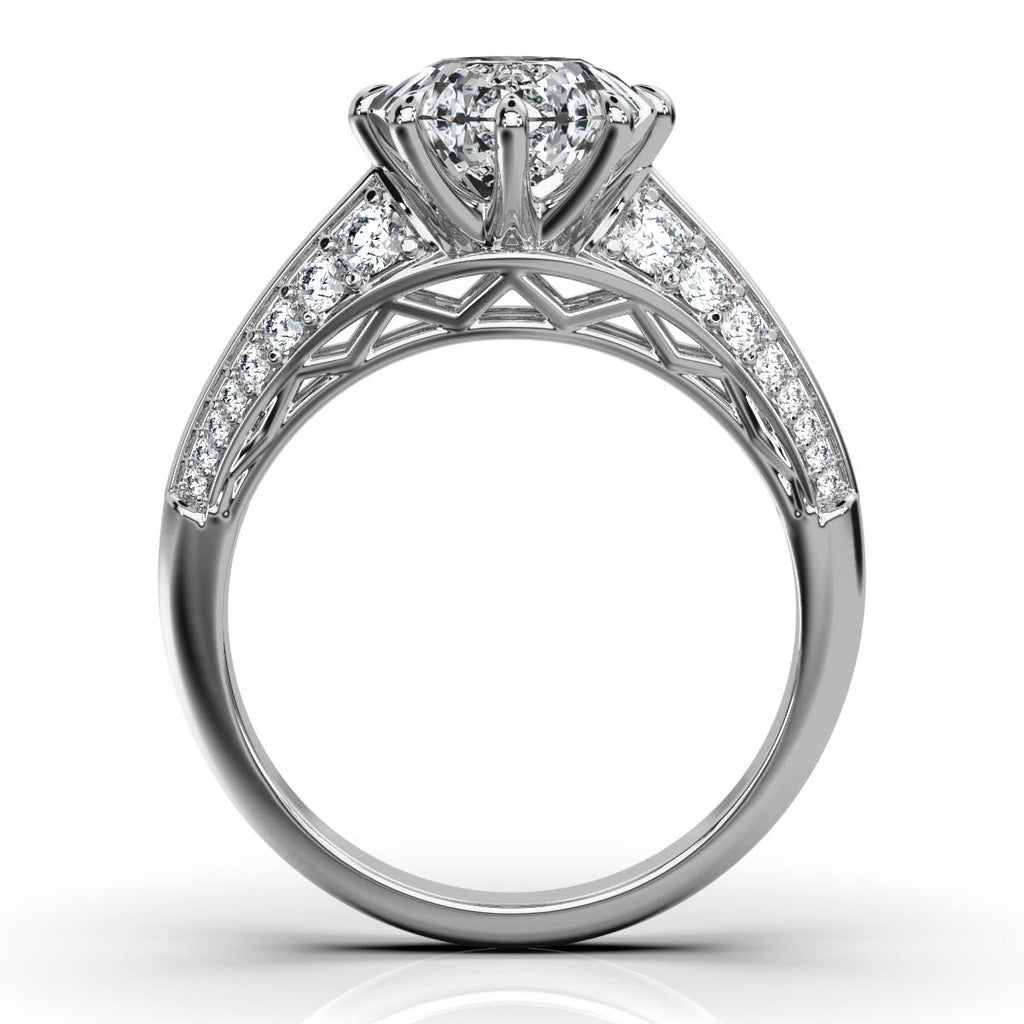 Solid Gold 2.3ct Solitaire Lab Grown Diamond Ring