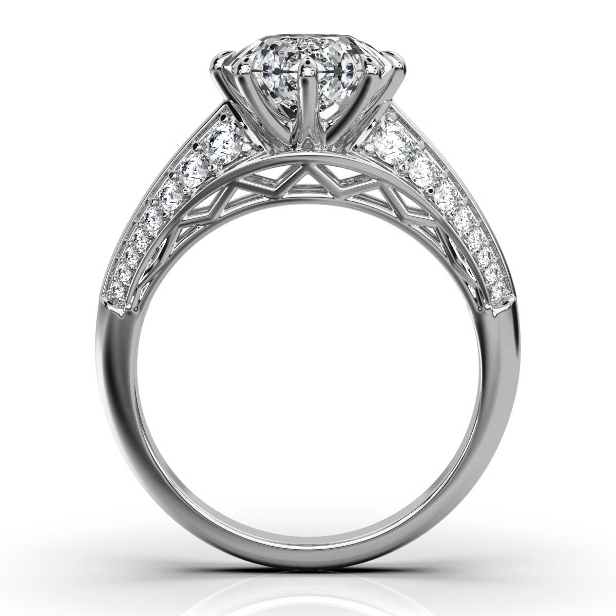 Solid Gold 2.3ct Solitaire Lab Grown Diamond Ring