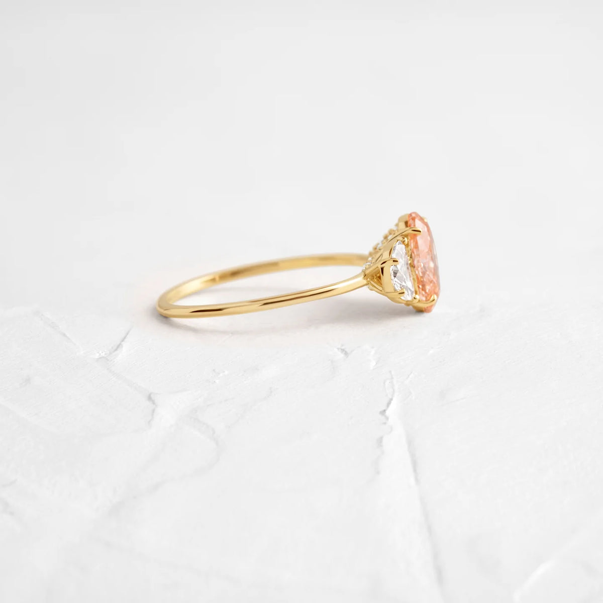 14K Solid Gold 1.18 CT Lab Grown Diamond Ring