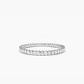 Solid Gold Full Eternity Petite Diamond Ring