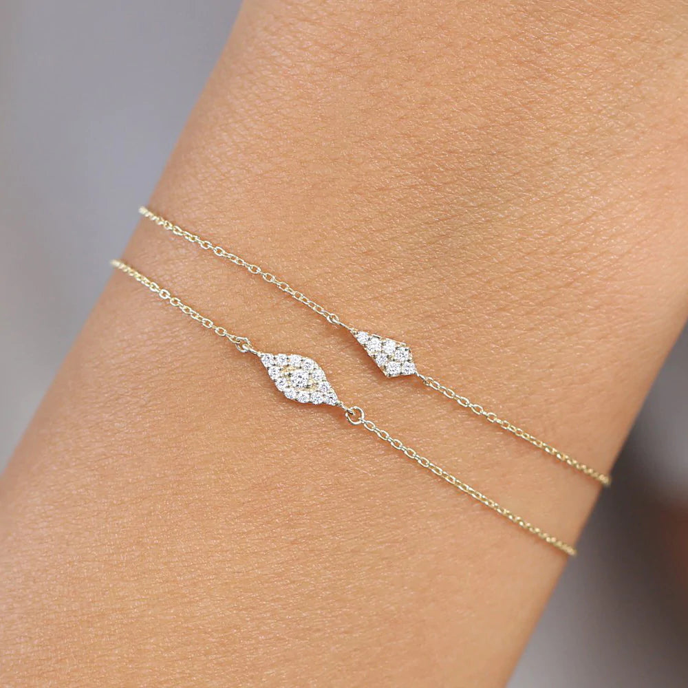 Solid Gold Lab-Grown Diamond Bracelet