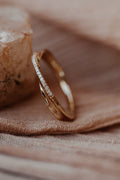 Solid Gold Criss Cross Ring