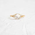 Solid Gold Rose Cut Lab-Grown Diamond Ring (BA90C6)
