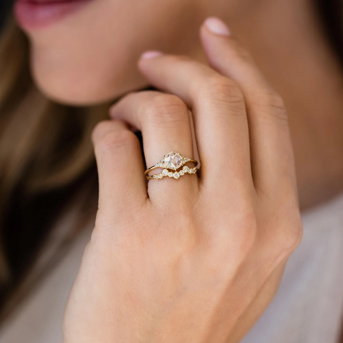Solid Gold Diamond Wedding Band (9A6875)