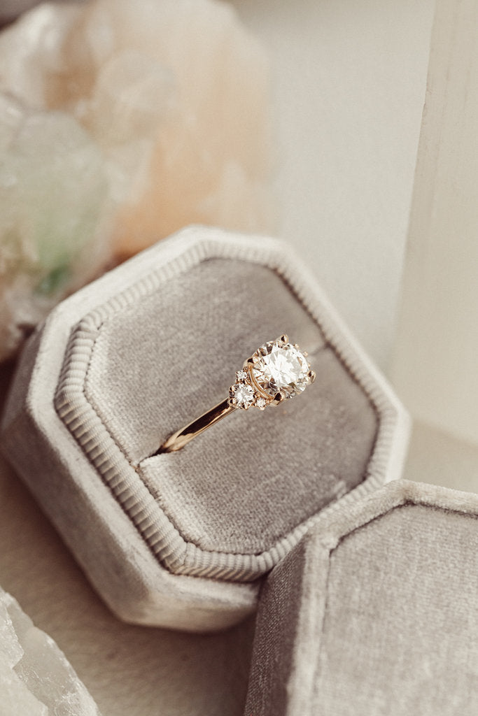 Solid Gold The Vivien Round Ring