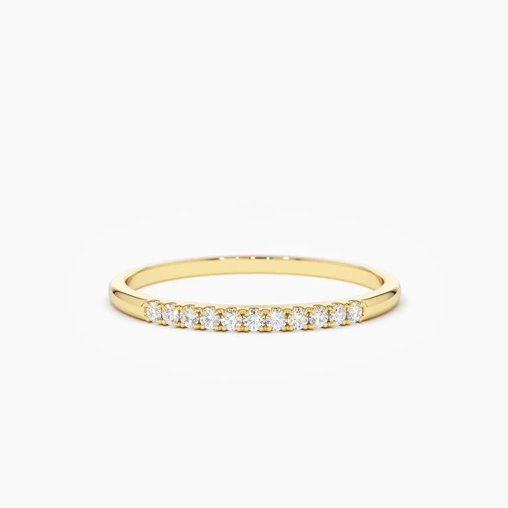 11 Stone Moissanite Wedding Band, photo 2