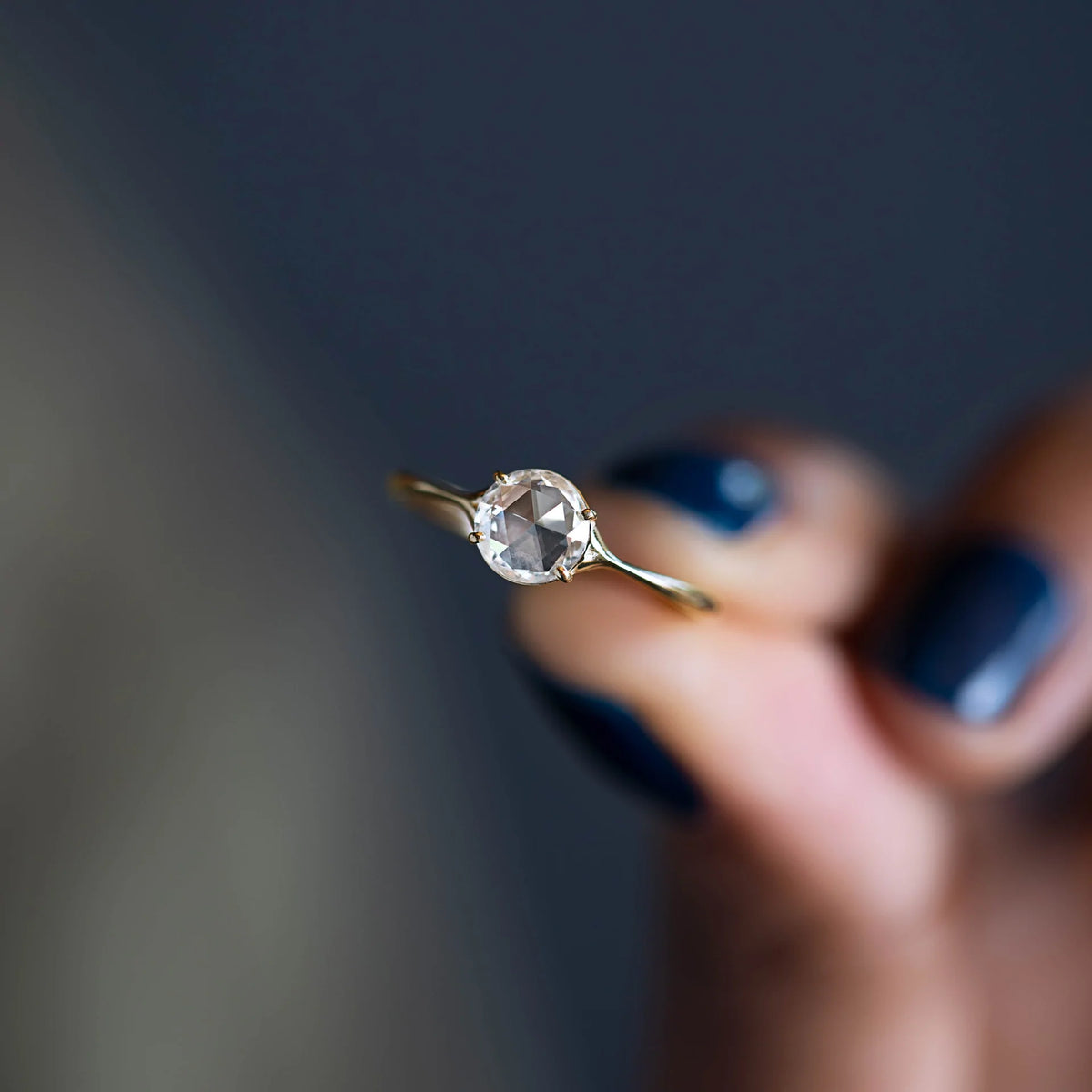 14K Solid Gold 0.49 CT Lab Grown Diamond Ring
