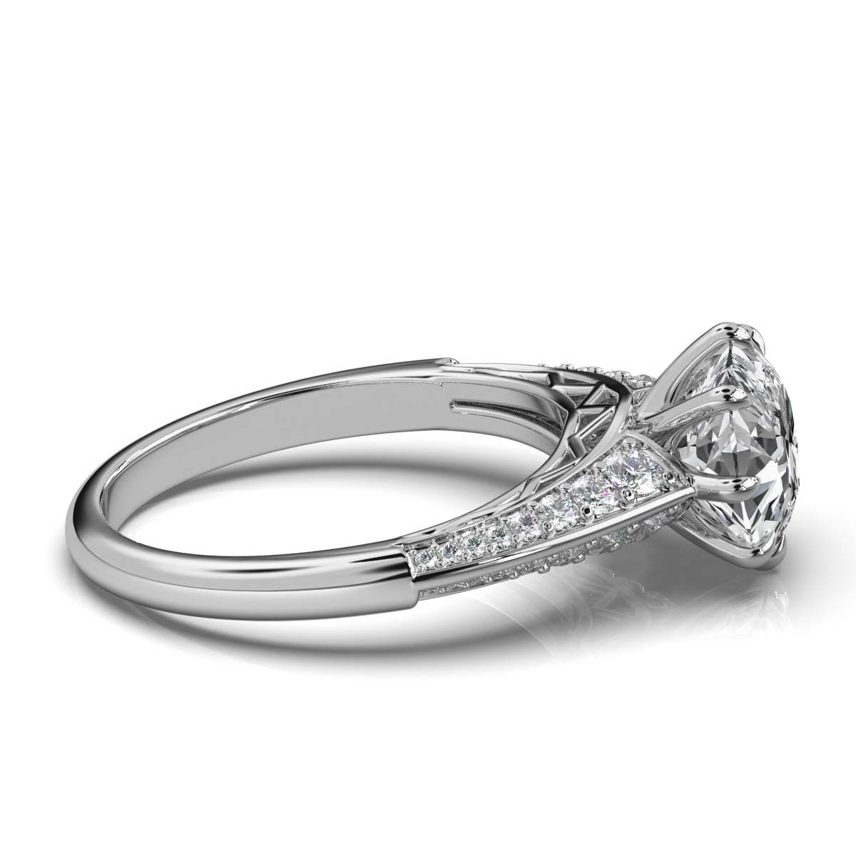 Solid Gold 2.3ct Solitaire Lab Grown Diamond Ring