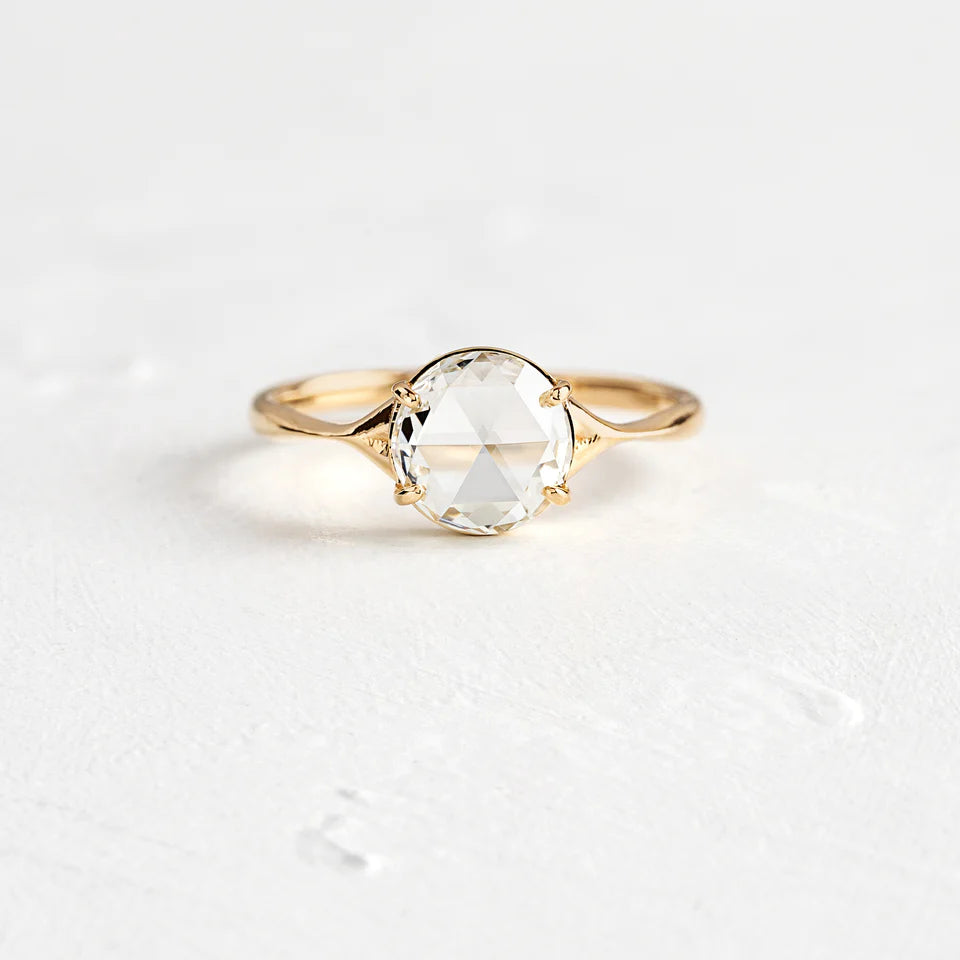 14K Solid Gold 0.49 CT Lab Grown Diamond Ring