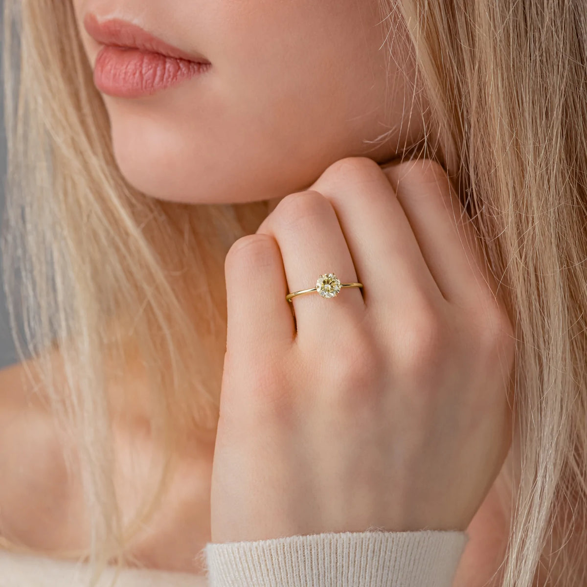 Solid Gold Diamond Touchpoints Ring