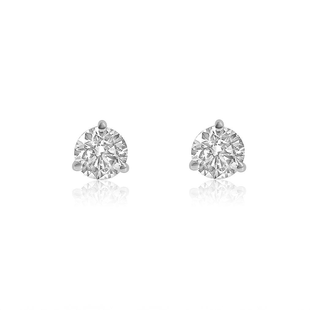 Solid Gold Lab Grown Diamond Martini Earring