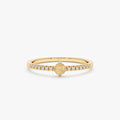 Solid Gold Opal and Diamond Engagement Ring (A87E1B)