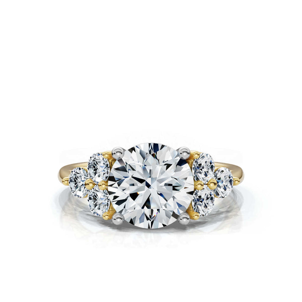 Solid Gold 2.6Ct Lab Grown Diamond Engagement Ring
