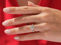 Solid Gold Lab Grown Diamond 3ct Halo Engagement Ring
