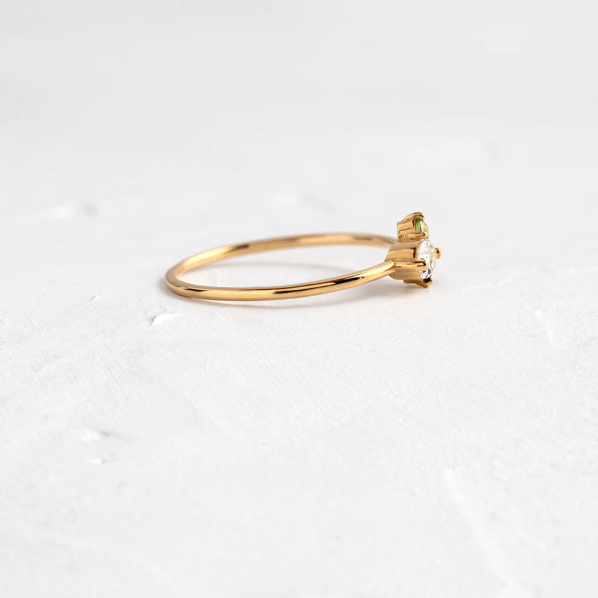 Solid Gold Bells of Ireland Ring