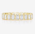 Solid Gold Petite Moissanite Wedding Band