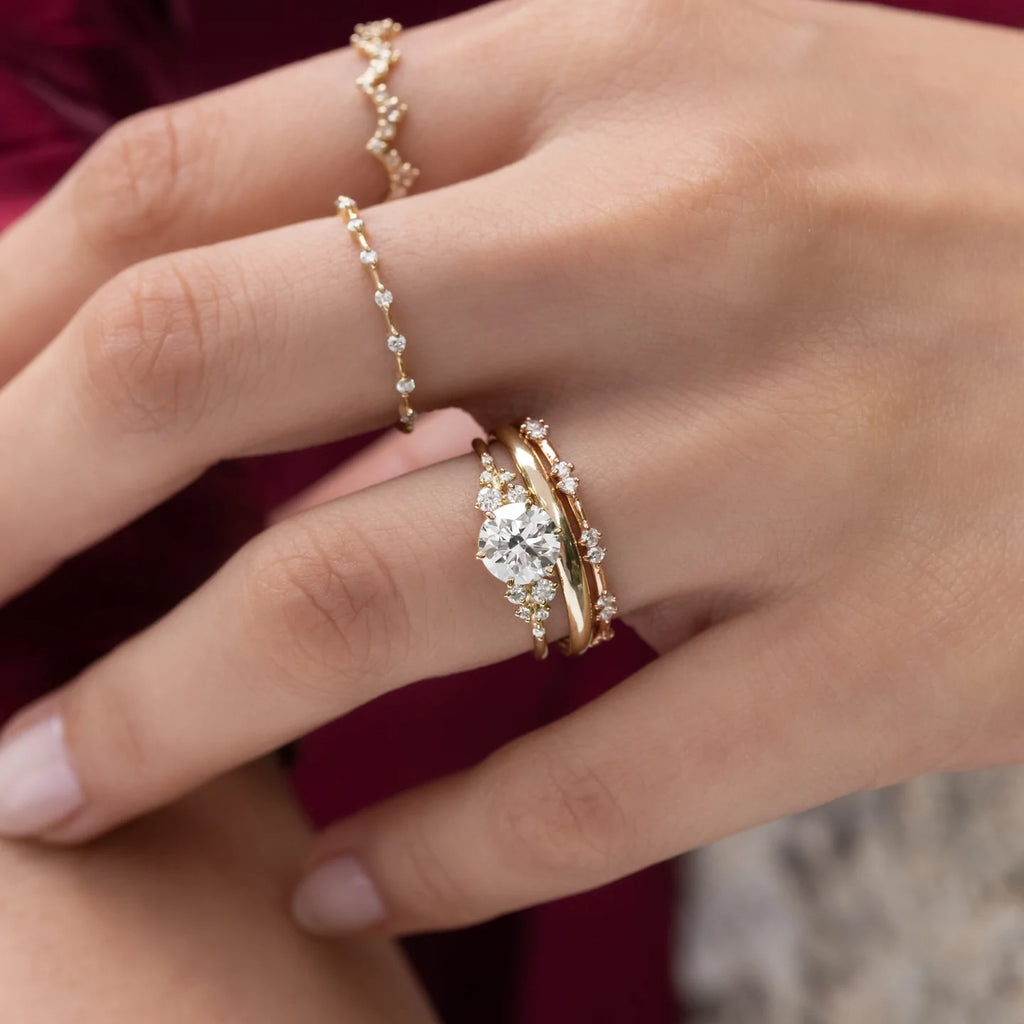 Solid Gold Lab-Grown Diamond Minuet Ring