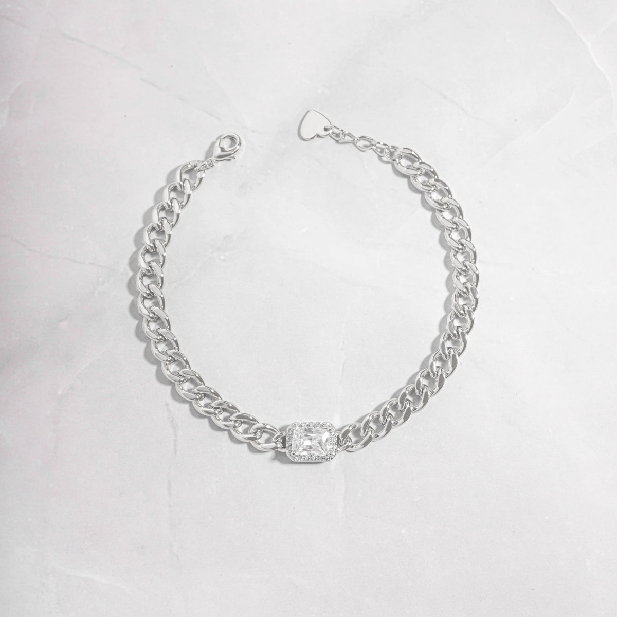 Solid Gold Cuban Tennis Bracelet