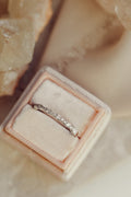 Solid Gold Pave Wave Pattern Diamond Band