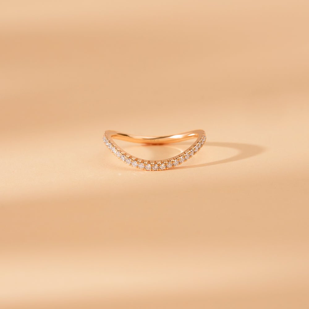 Solid Gold Diamond Nesting Eternity Ring (CB8A3F)