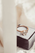 Solid Gold Lab-Grown Diamond Emerald Cut Ring (001C6B)