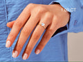 Solid Gold Heart Cut Diamond Engagement Ring