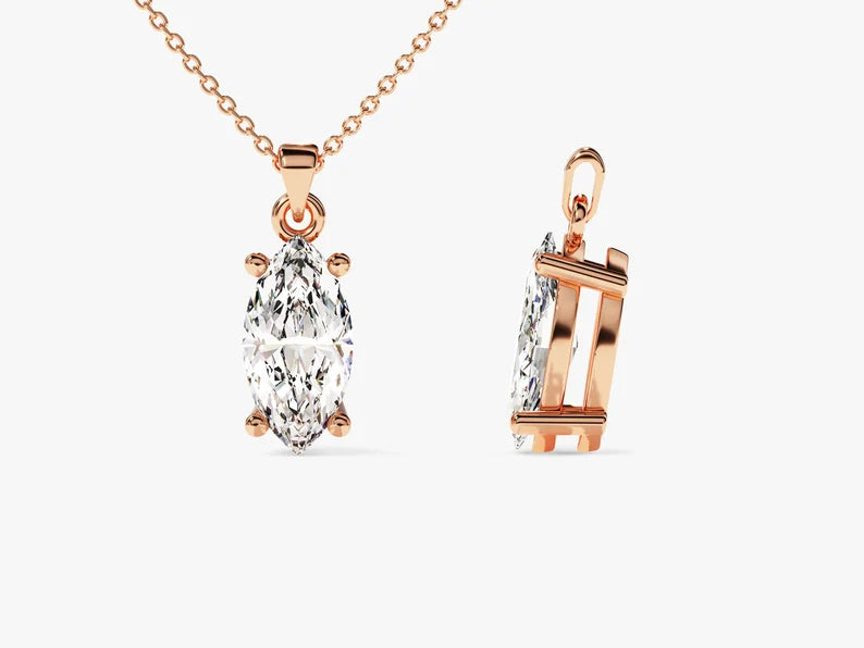 Solid Gold Diamond Pendant