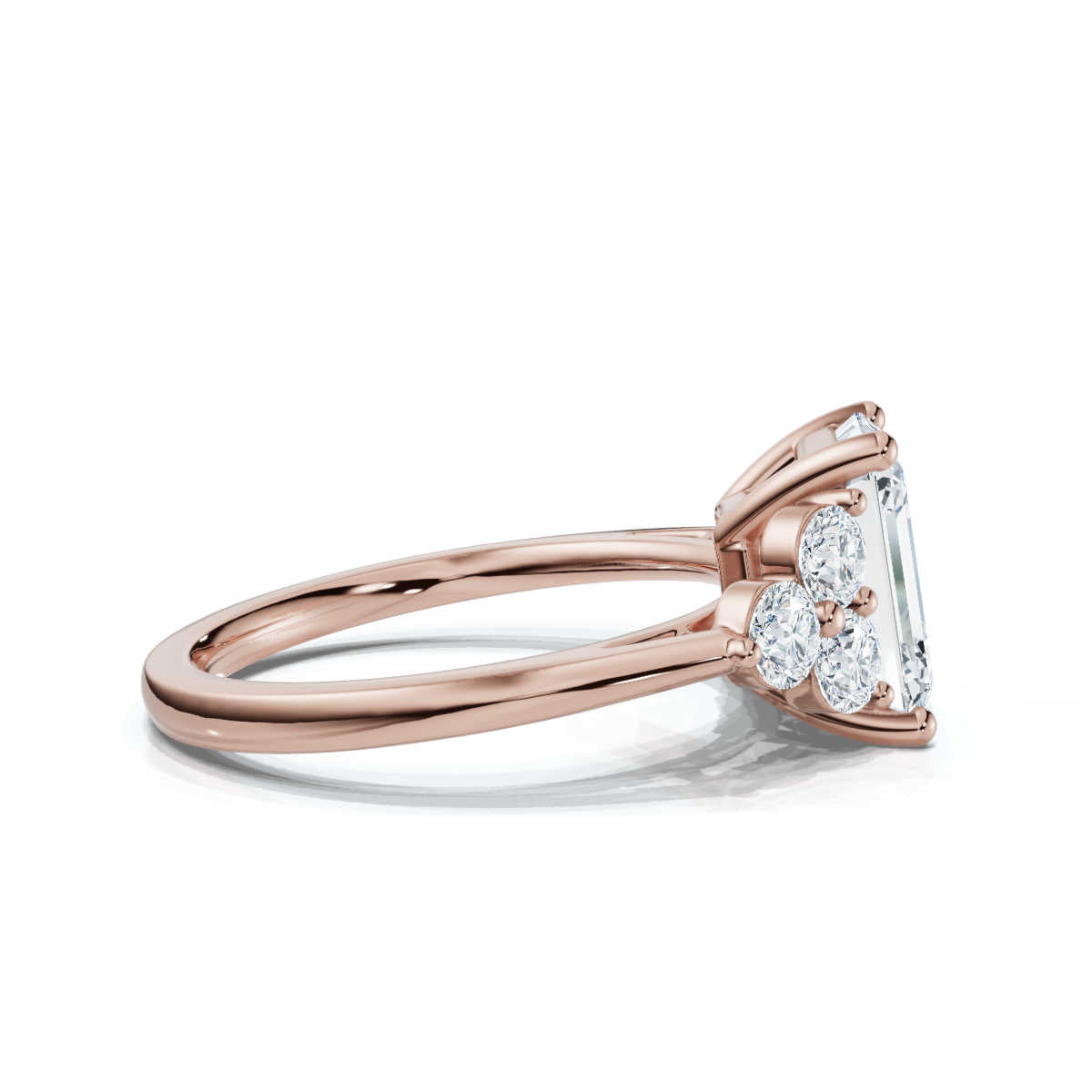 Solid Gold Solitaire Lab Grown Diamond Ring (CFD889)