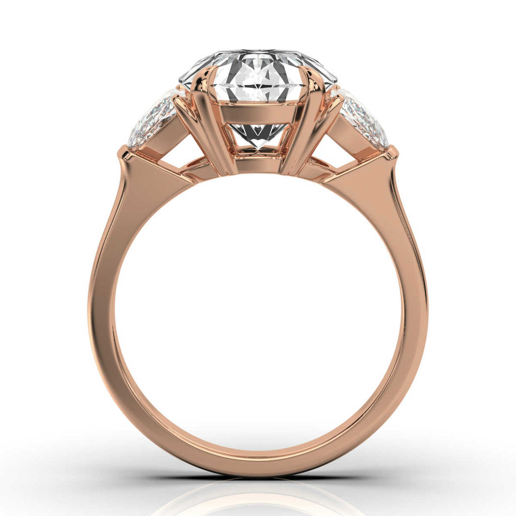 14K Solid Gold 0.5 CT Lab Grown Diamond Ring