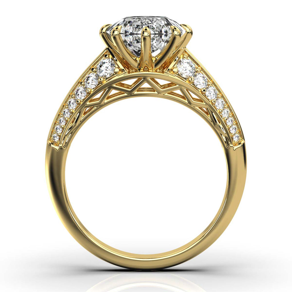 Solid Gold 2.3ct Solitaire Lab Grown Diamond Ring