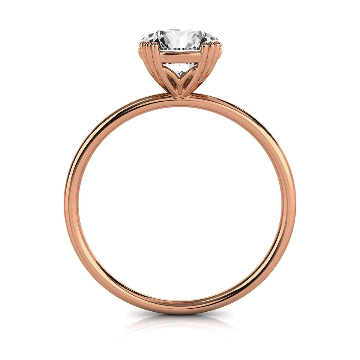 Solid Gold Solitaire 2ct Engagement Ring